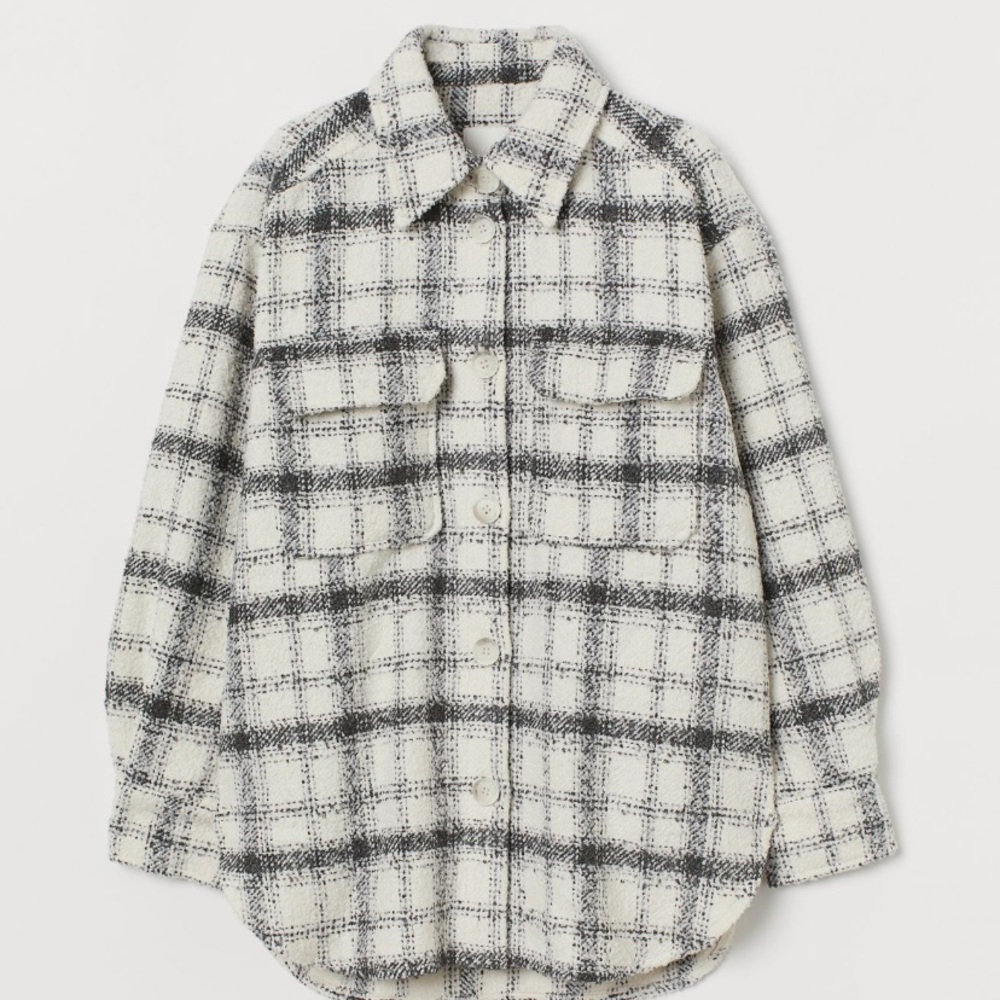 Plaid shirt jacket